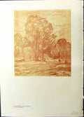 Antique Print Studio 1915 Cormoir Des Vaches Corot Tour Isolee Trees Nature