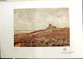 Original Old Antique Print Colour Ruin Suffolk Claude Hayes Studio 1915 20th