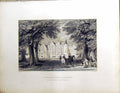 Old Beattie Engraving Scotland C1836 Tyninghame House Haddington Earl 19th