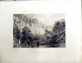 Old Hawthornden Midlothian Beattie Engraving Scotland C1836 Sands All 19th