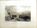 Old Beattie Engraving Scotland C1836 Edinburgh Craigmillar Castle Mid 19th