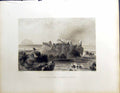Old Ailsa Craig Turnbury Castle Beattie Engraving Scotland C1836 Bart 19th