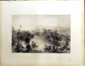 Old Beattie Engraving Scotland C1836 Dalswinton Nith River Bartlett H 19th