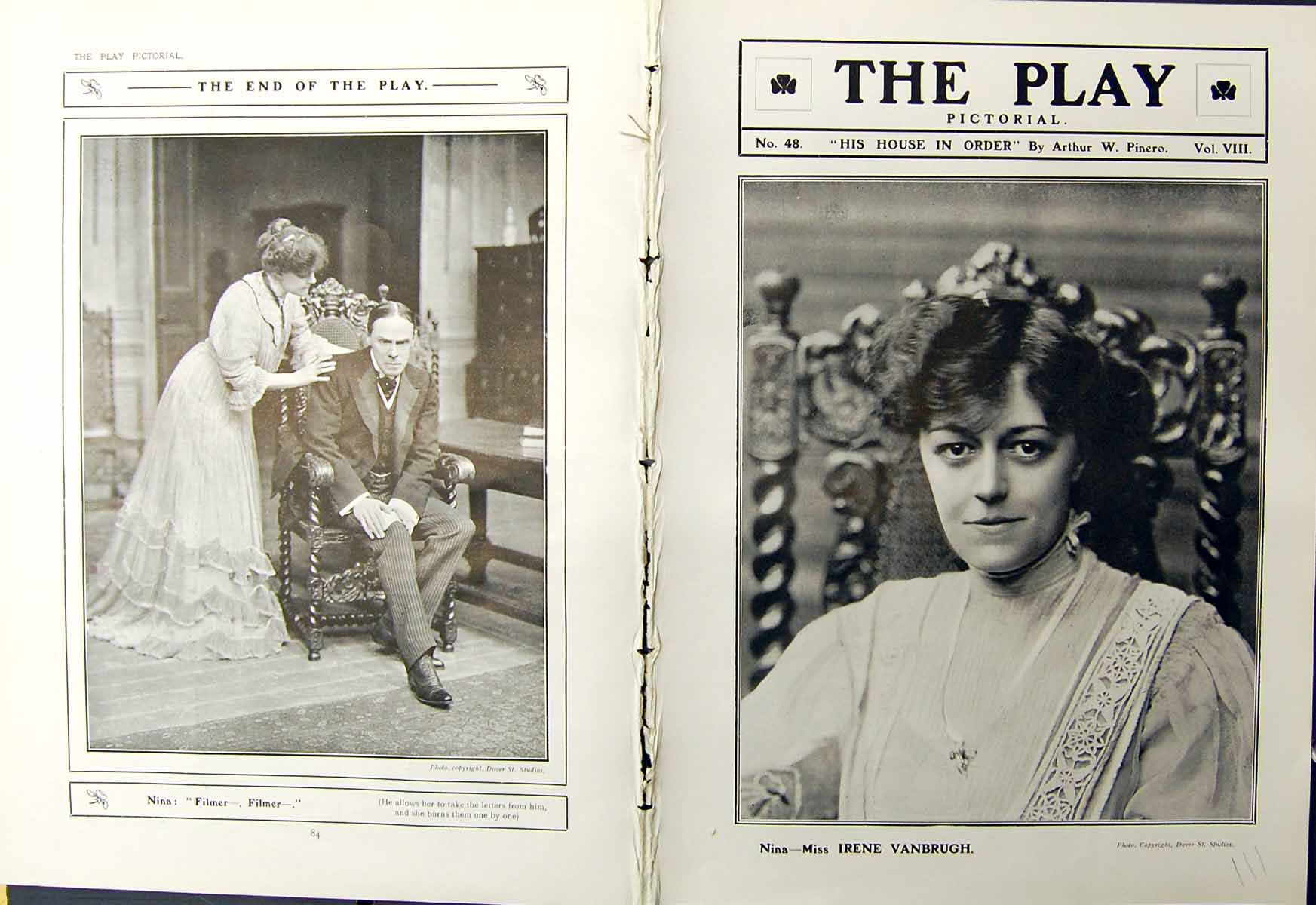 Old Play C1905 Theatre Pinero Vanbrugh Jesson Alexander Lowne Milward 20th