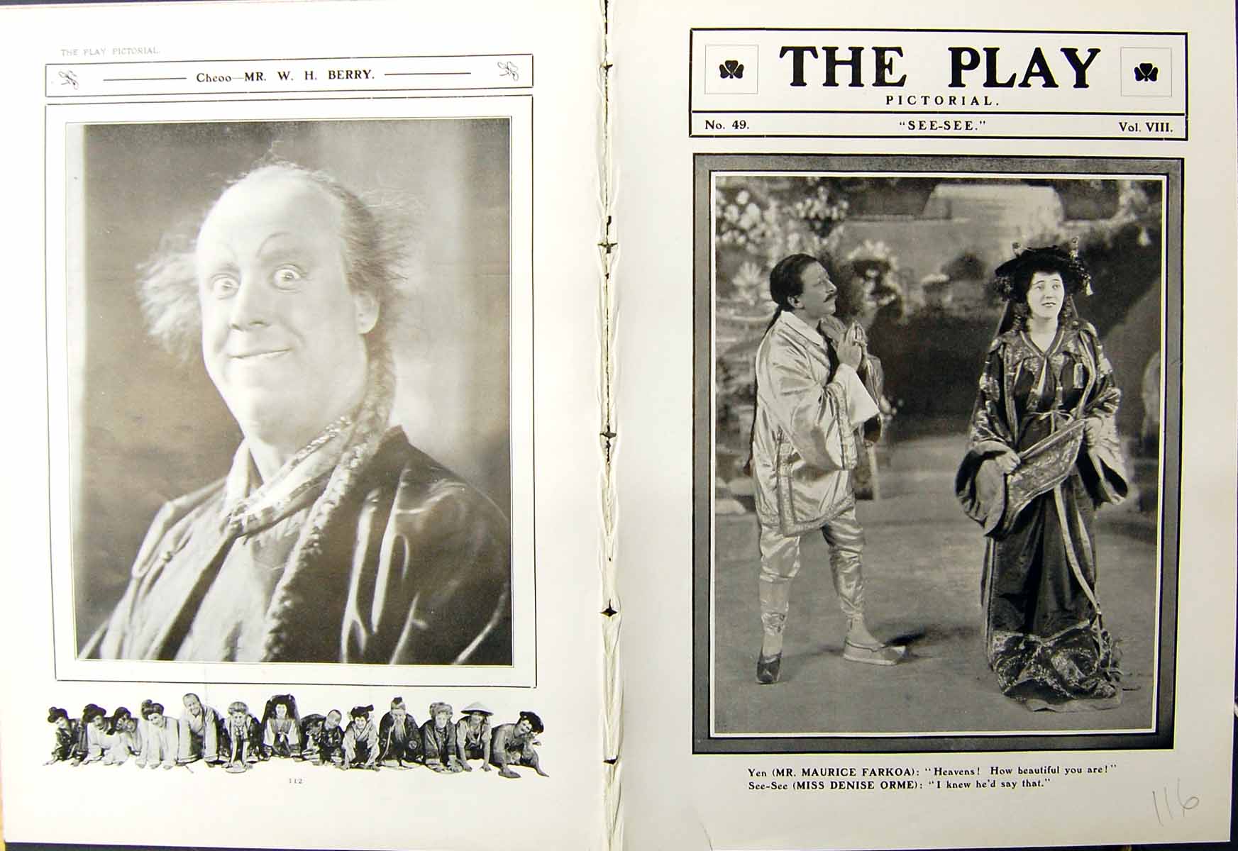Old Play C1905 Theatre See-See Farkoa Orme Hoang Hang-Kee Cheoo Augar 20th