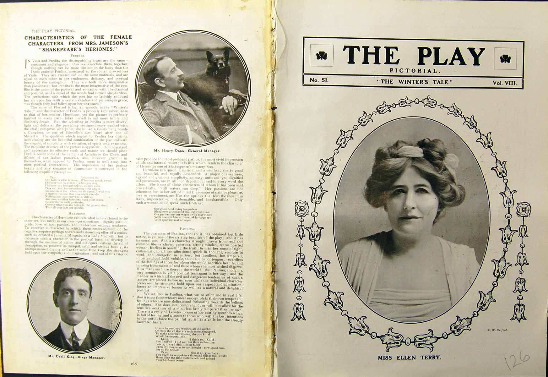Old Play C1905 Theatre Winter'S Tale Ellen Terry Tree Leighton Wood S 20th