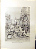 Antique Print Boston C1896 Henry Blaney State Street House Merchants Exchan