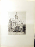 Antique Print Boston C1896 Henry Blaney Province House Court Shirley Gage H