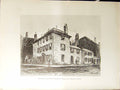 Antique Print Boston C1896 Henry Blaney House Tea Party Hollis Tremont Stre