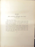 Antique Print Home Rev. Cotton Mather Hanover Street Boston C1896 Henry Bla