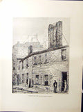 Antique Old Print Greenwood House Salutation Street Boston C1896 Henry Blaney