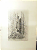 Antique Print Bendalls Lane Salem Street Faneuil Hall Boston C1896 Henry Bl