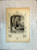 Original Old Antique Print Portrait Buckstone Theatre Actor Launcelot Gobbo
