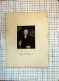 Original Old Antique Print Portrait Henry Richard Vassall Baron Holland 1828