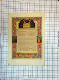 Old Print Colour Poem Him That Cometh Unto Me I Will In No Wise Cast Out