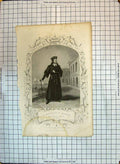 Original Old Antique Print Portrait Macready Shylock Theatre Merchant Venice