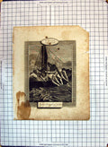 Original Old Antique Print St. John Great Draught Fishes Men Fishing Boat