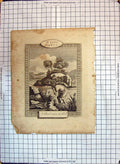 Original Old Antique Print St. John Scene Blind Man Healed Eyes River