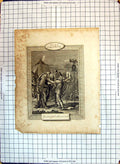 Original Old Antique Print Scene Jewish Plot Discovered Men War Uniforms