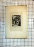 Original Old Antique Print As You Like It Scene Theatre Shakespeare 19th