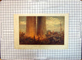 Original Old Antique Print Colour Temple Giants Sicily Sunlight Italy Victorian