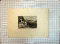 Original Old Antique Print Fair Maid Perth Carthusian Monk 1845 Mountains Scene