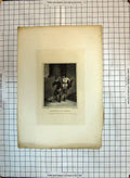Original Old Antique Print Scene Merchant Venice Theatre Actors