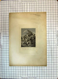 Original Old Antique Print All'S Well That?S Ends Well Theatre Scene Actors