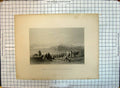 Antique Old Print Halt Above North End Dead Sea Travellers Armytage Bartlett