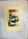 Old Print Costumes Paris Aveugle Porteur Commissionnaire Regne Louis Xiii
