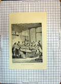 Old Grand Bureau Poste Paris Sous Louis Xvi Post Office Letters Franc 20th