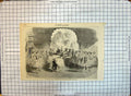 Antique Old Print Biblots Diable Representes Theatre Varietes Entertainment