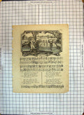 Original Old Antique Print Sheet Music Florimel Lyrics