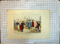 Antique Old Print Colour Costumes Paris Town Criers Crieurs Hanap D'Argent