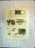 Antique Print 1816 Mechanics Stage Coach Snart Horse Helper Braby Cart Drag