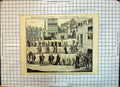 Old Antique Print Public Procession Prisoners Auto De Fe Act Faith Spain
