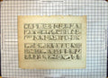 Original Old Antique Print Frize Adderbury Church Oxfordshire Frieze