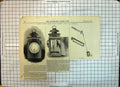 Original Old Antique Print 1845 Portable Gas Lamps Railways Lighter Victorian