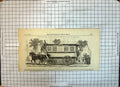 Old Antique Print Parisian Omnibus Public Transport Paris Passengers 1853 19th