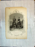 Original Old Antique Print Mr Macready King John Cooper Hubert Theatre Actors