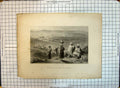 Original Old Antique Print Engraving Wells Remains Pool Bethel Cousen Bartlett