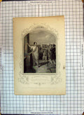 Original Old Antique Print Mr Maceady Brutus Man Theatre Actor