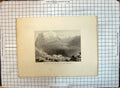 Original Old Antique Print Mountains Dormeilleuse High Alps Felix Neffs Labours