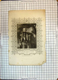 Original Old Antique Print Portrait John Manners Marquis Granby Earl Egremont