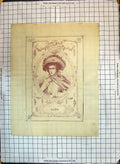 Old Antique Print Portrait Beautiful Woman Nicholson Paul'S Church Yard