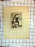 Original Old Antique Print Mexican Door Keepers Men Guarding 1868 America 19th