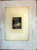 Original Old Antique Print Scene Romeo Juliet Shakespeare Actors Theatre