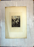 Original Old Antique Print King Henry Falstaff Sword Weapons Theatre Actor