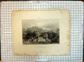 Old Engraving View Hill Samaria Camels People Hills Bentley Bartlett