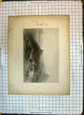 Antique Old Print Engraving View Nain Camel Hills Buildings Willmore Bartlett